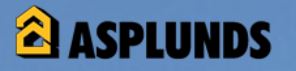 Logotyp med en gul husikon bredvid texten 