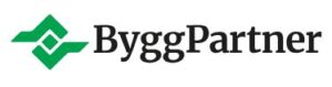 Grön geometrisk logotyp bredvid texten 