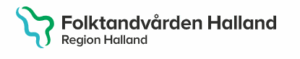 Folktandvården Hallands logotyp med stiliserad figur och texten 