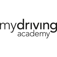 En svart textlogotyp med texten ”mydriving academy” på vit bakgrund, som för tankarna till en resa lika varierad som att resa från kryddfält i Skåne till tång i Bohuslän.